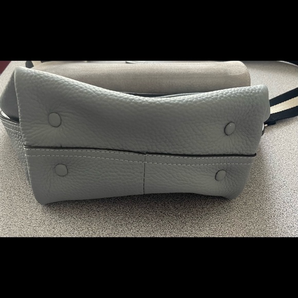 Christopher Kon Grey Pebbled Crossbody Leather Bag - Picture 8 of 16